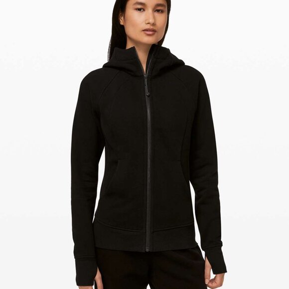 Lululemon Scuba Hoodie *Light Cotton Fleece Black- Size 6 - Picture 1 of 13